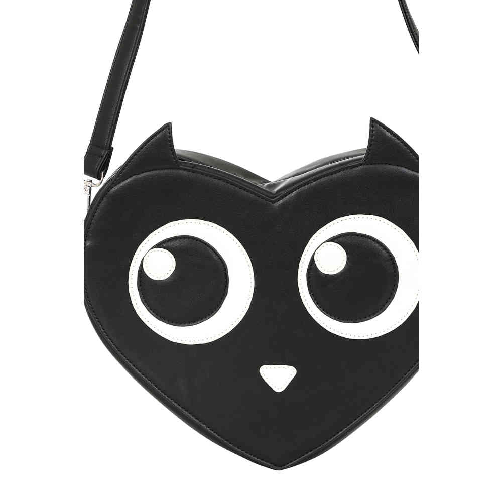 Banned - Nocturnal Feline Schoudertas - Zwart